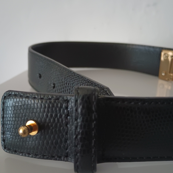 Reiss black  Leather Belt. - Picture 12 of 12